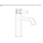 Metal countertop washbasin tap with a cork stopper Ballarat