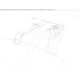 Wall-mounted washbasin tap with plate Asotin