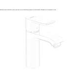 Single-lever washbasin tap in chrome-plated brass Leut
