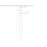 Countertop washbasin tap Vannes