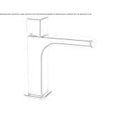 Single-lever countertop washbasin tap Sens