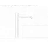 Standing tap for a countertop washbasin with a presence sensor Landrake