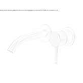 2-hole wall-mounted washbasin tap in stainless steel Tekom