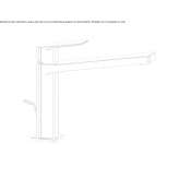 Single-lever countertop washbasin tap Rusko