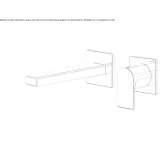 2-hole wall-mounted washbasin tap Rusko