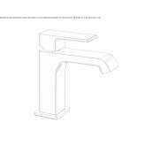 Single-lever countertop washbasin tap Lirio