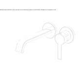 2-hole wall-mounted washbasin tap Osychky
