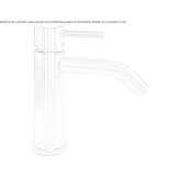 Countertop washbasin tap made of stainless steel Tekom