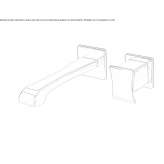 2-hole wall-mounted washbasin tap Stoob