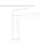 Single-lever countertop washbasin tap Rusko