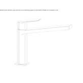 Single-lever countertop washbasin tap Rusko