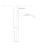 Countertop washbasin faucet with one handle Osychky
