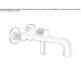 2-hole brass wall-mounted washbasin faucet without stopper Ballarat