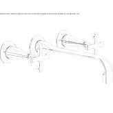 3-hole wall-mounted washbasin tap Borascu