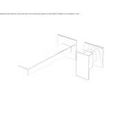 2-hole wall-mounted washbasin tap Dagyolu