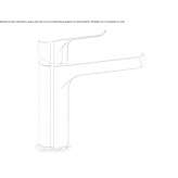 Single-lever countertop washbasin tap Hurezani