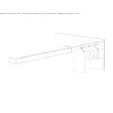 2-hole wall-mounted washbasin tap Rusko