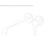 2-hole wall-mounted washbasin tap Osychky