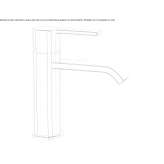 Single-lever countertop washbasin tap Osychky