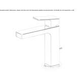 Single-lever countertop washbasin tap Loiching