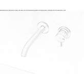 Wall faucet with spout Anaya