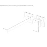 2-hole wall-mounted washbasin tap Dagyolu