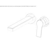 2-hole wall-mounted washbasin tap Hurezani