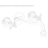 3-hole wall-mounted washbasin tap Turbiv