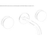 3-hole wall-mounted washbasin tap Ziduri