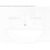 3-hole wall-mounted washbasin tap made of stainless steel Alcanede