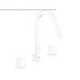 3-hole countertop washbasin tap Decize