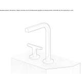 2-hole countertop washbasin tap Amidon