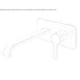 2-hole wall-mounted washbasin tap Osychky