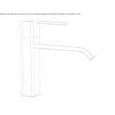 Countertop washbasin faucet with one handle Osychky