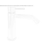 Countertop washbasin tap made of stainless steel Tekom