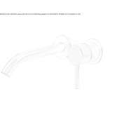 2-hole wall-mounted washbasin tap in stainless steel Tekom