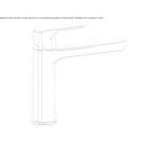 Single-lever countertop washbasin tap Hurezani