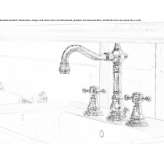 Classic style washbasin tap Cerrina