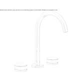 3-hole countertop washbasin tap without cork Ziduri