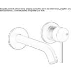 Wall-mounted washbasin tap made of stainless steel Lubian
