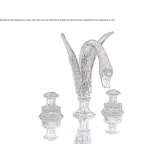 3-hole countertop washbasin tap Grabjan