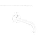 Single-hole wall-mounted washbasin tap Scobey