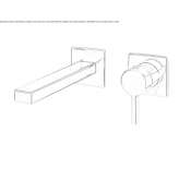 Wall-mounted washbasin tap Nyrsko