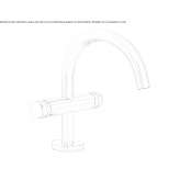 Single-lever countertop washbasin tap Ziduri