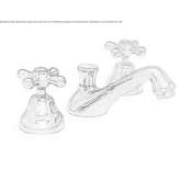 3-hole countertop washbasin tap with single rosettes Sebnitz