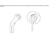 Wall-mounted washbasin tap in chrome-plated brass Jaco