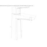 Countertop washbasin tap Vannes