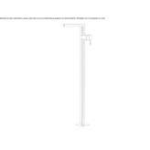 Floor-standing single-lever washbasin tap Nyrsko