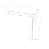 Single-lever countertop washbasin tap Nyrsko
