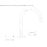 3-hole countertop washbasin tap Ziduri
